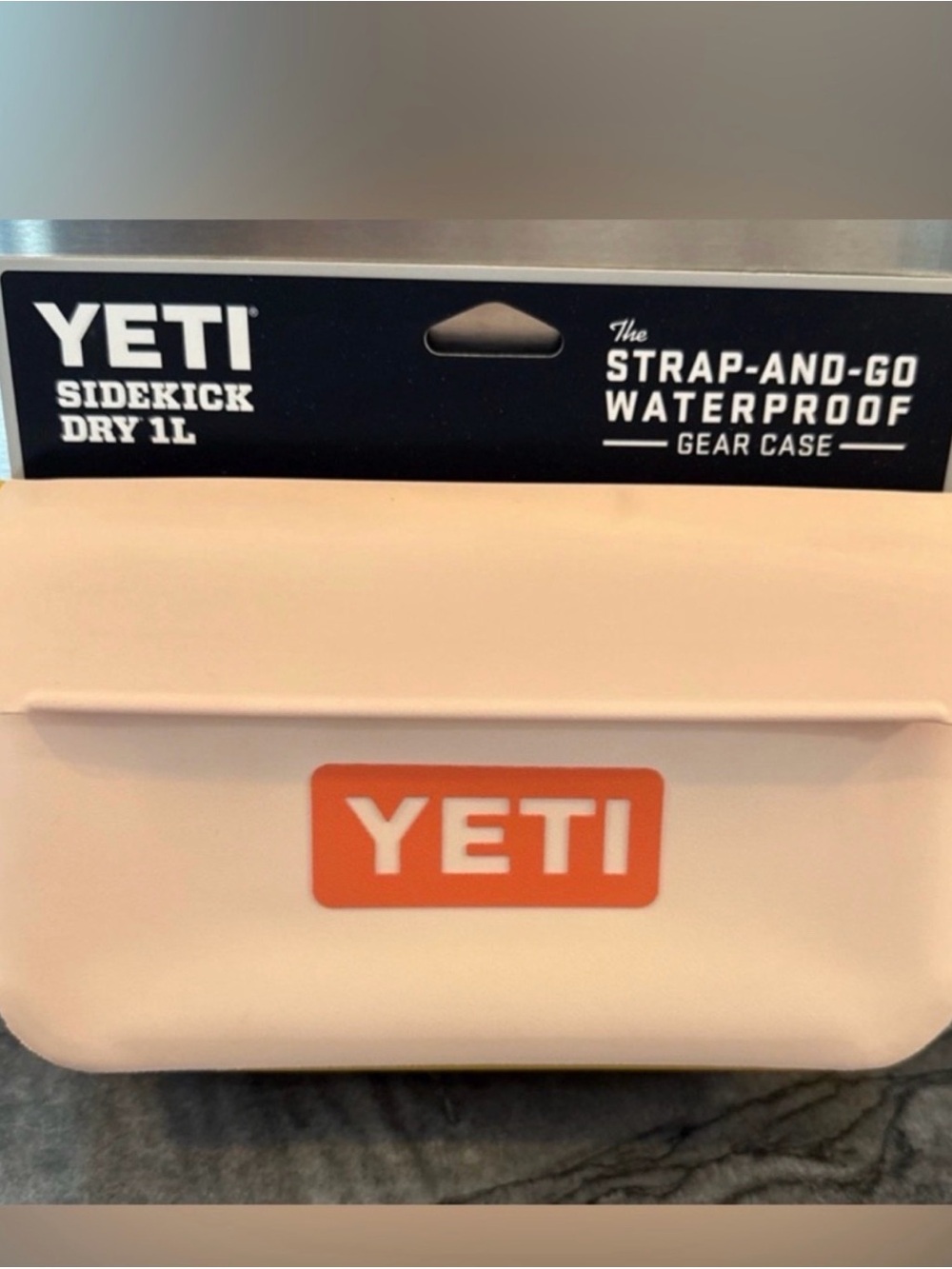 Yeti Sidekick Dry 1L Gear Case - Pale peach with Orange Logo
